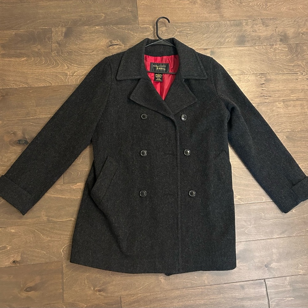 Women's Charcoal Peacoat